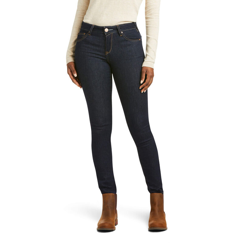 Ariat Ultra Stretch Perfect Rise Sidewinder Skinny - Naisten TummanSininen Farkut ( EGKXHO-450 )